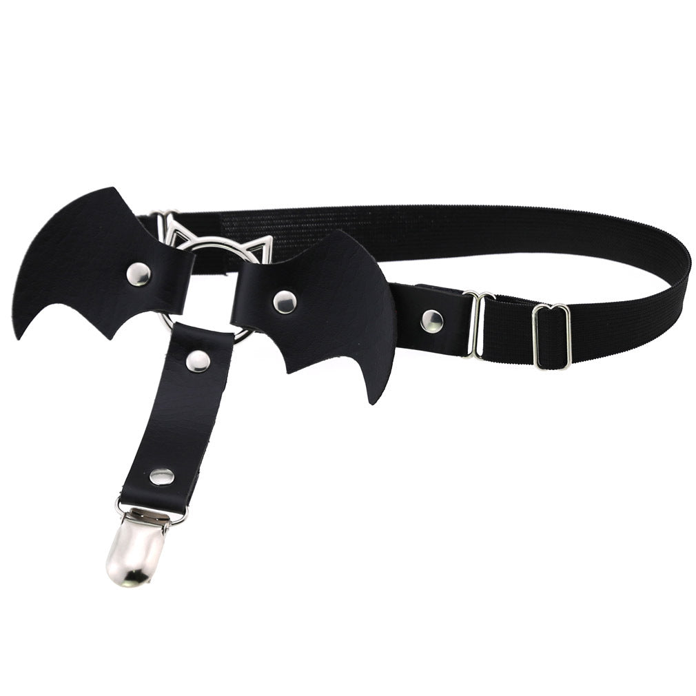 Bat Garter Belt Black - Femboy Fashion