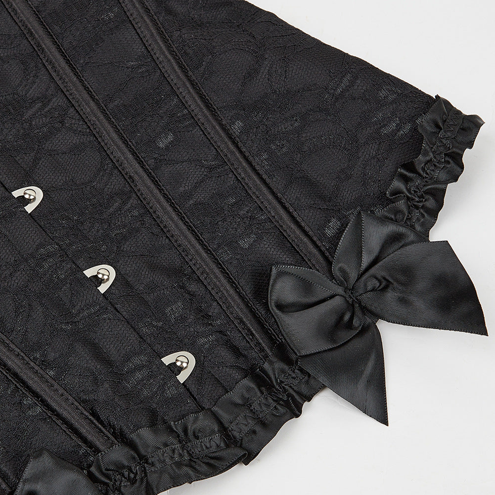 Black Strapless Corset Detail - Femboy Fashion