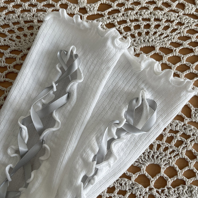 Lace Fingerless Gloves - Femboy Fashion