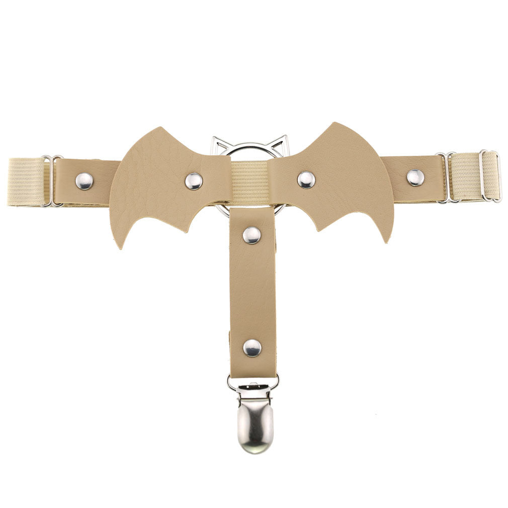 Light Brown Bat Garter Belt - Femboy Fashion