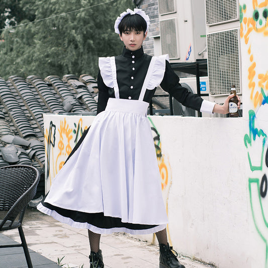 Long Sleeve Black Maid Dress - Femboy Fashion