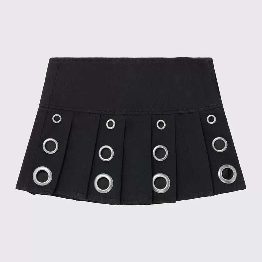 Femboy Low Waisted Black Mini Skirt
