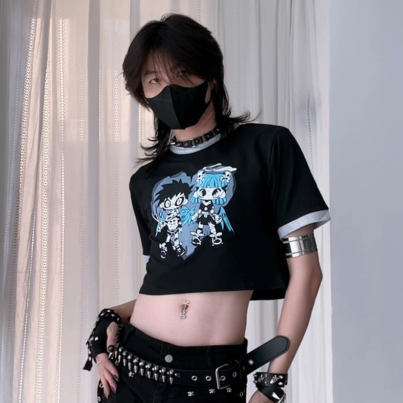Oversize Retro T-Shirt for Femboy - Femboy Fashion