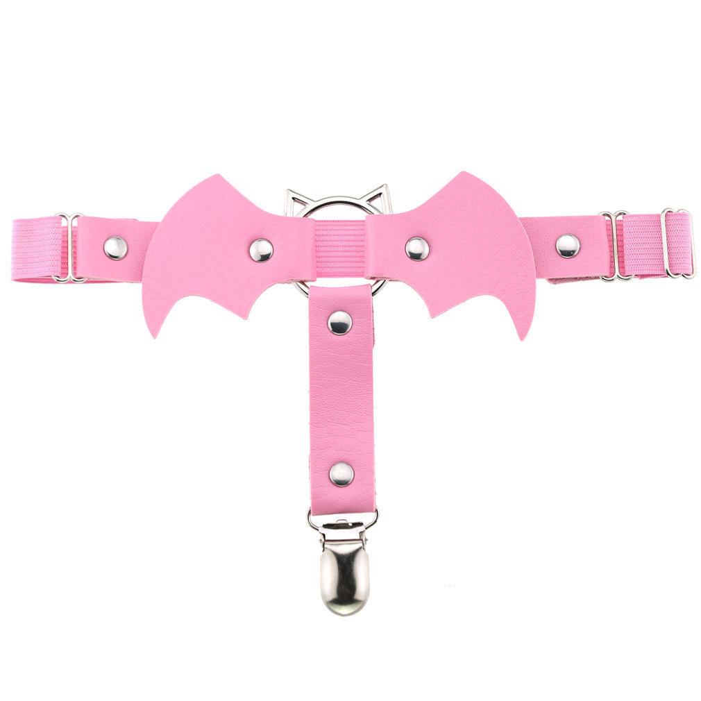 Pink Bat Garter Belt - Femboy Fashion
