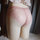 Pink Sexy Cutout Camel Toe Panty - Femboy Fashion