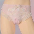 Pink Sweet Floral Lace Pouch Panty