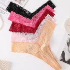 Plus size lace thong panties