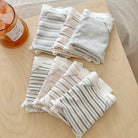 Plus Size Striped Mesh Panties