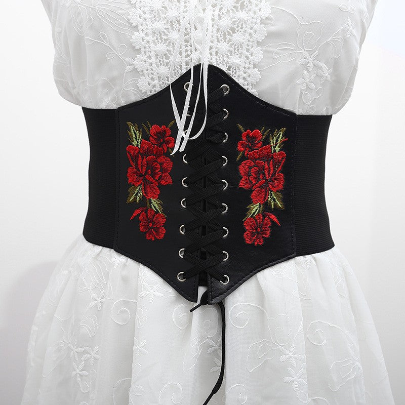 Corset Belt With Butterfly Chain - Femboy Fashion