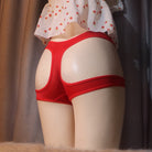 Red Cotton Stretch Cameltoe Panty Back - Femboy Fashion