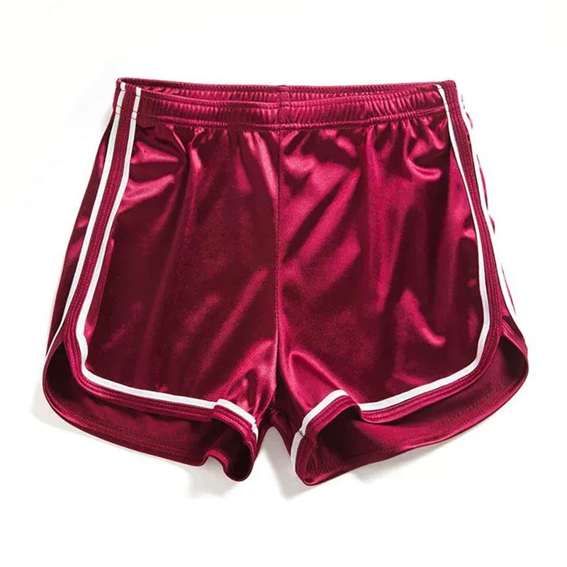 Red Satin Dolphin Short