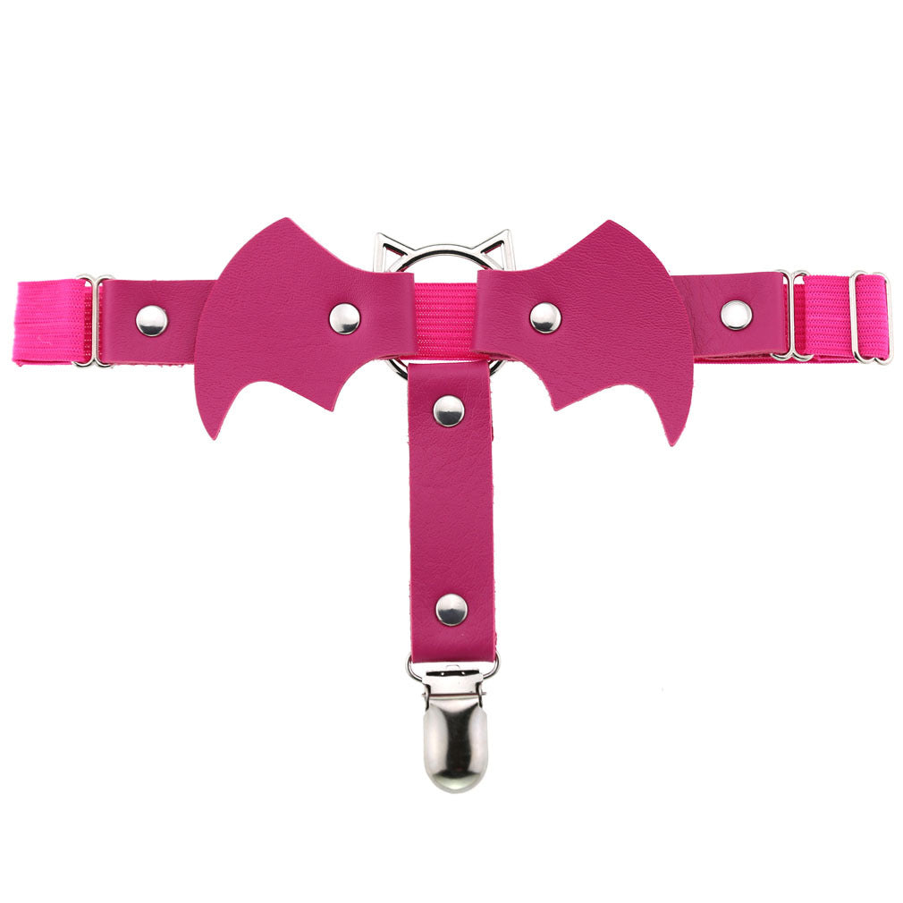 Rose Bat Garter Belt - Femboy Fashion