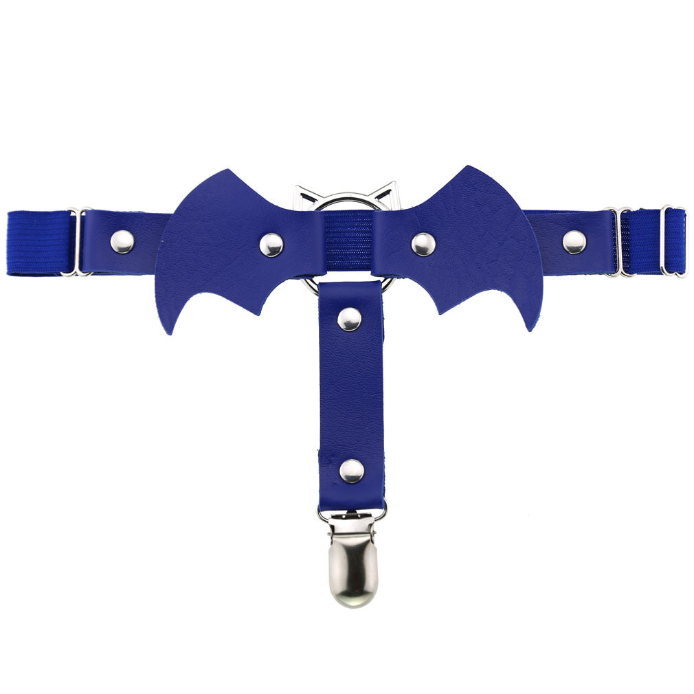 Blue Bat Garter Belt - Femboy Fashion