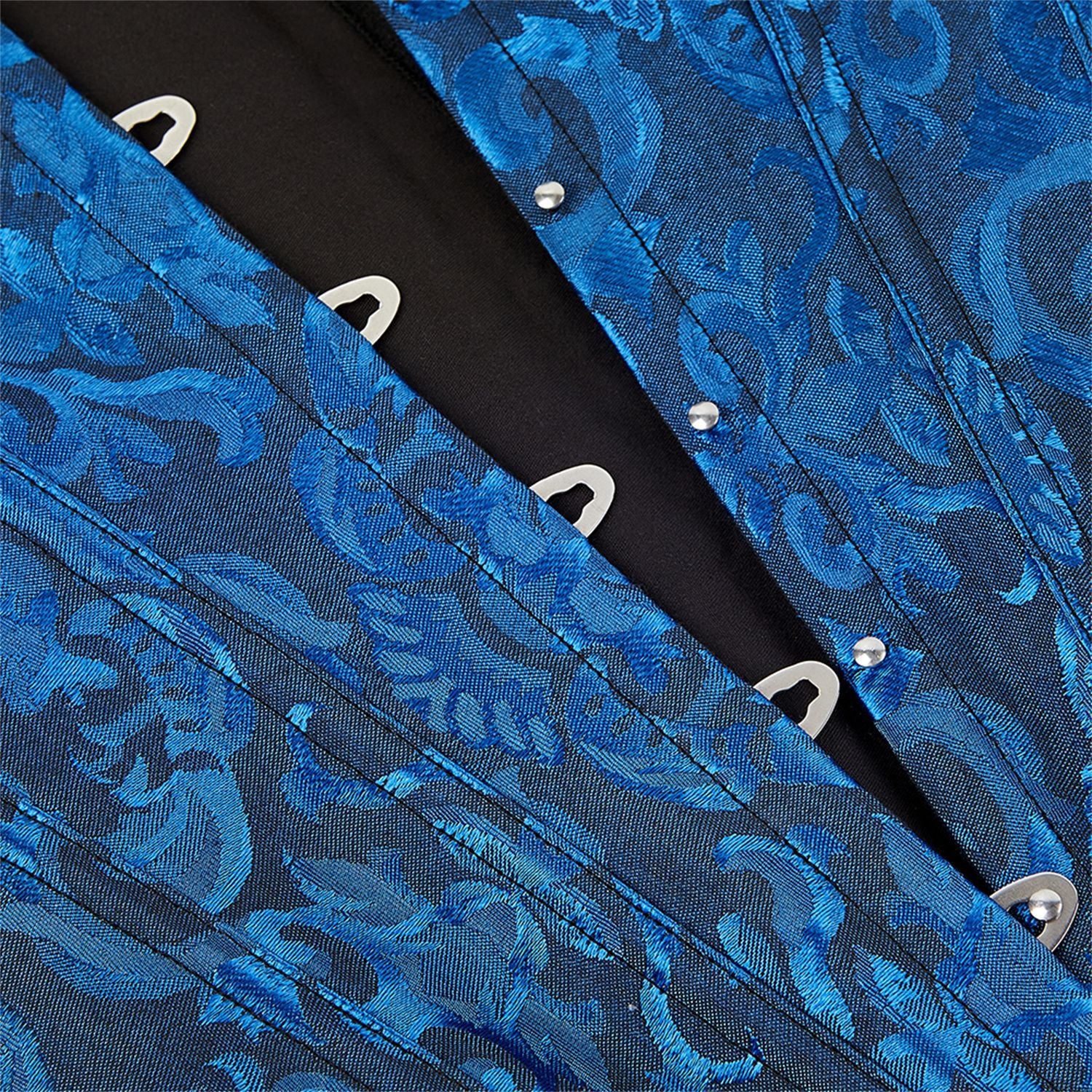 Black And Blue Corset Top - Femboy Fashion