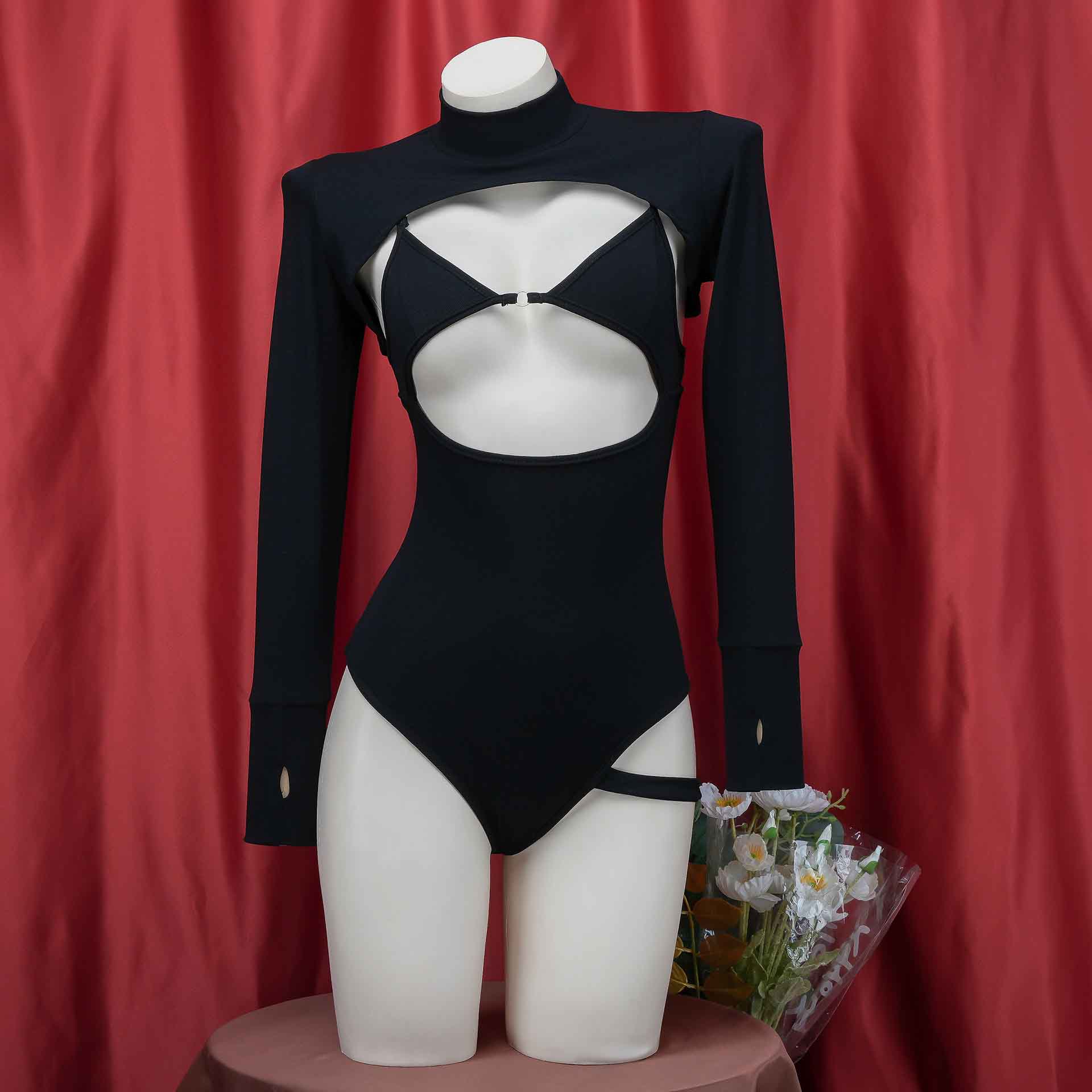 Sexy Black Bodysuit Lingerie for Sale - Femboy Fashion