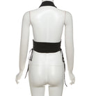 Sexy Black Halter Backless Top Back