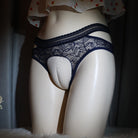 Sexy Cutout Camel Toe Panty - Femboy Fashion