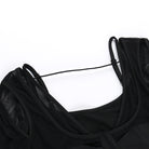 Black gothic top on a white background