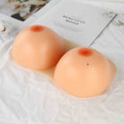 Oval Silicone Breast Forms With Straps - Femboy Fashion
