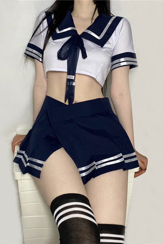 Femboy in Sexy School Girl Lingerie - Femboy Fashion