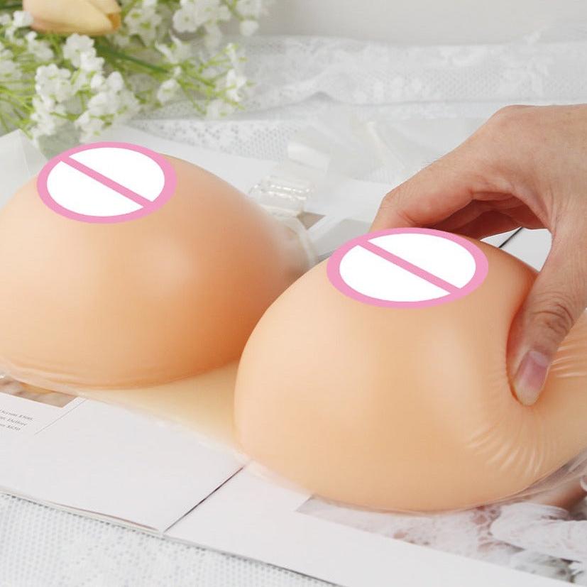 Teardrop Silicone Breast Forms With Straps - Femboy Fashion