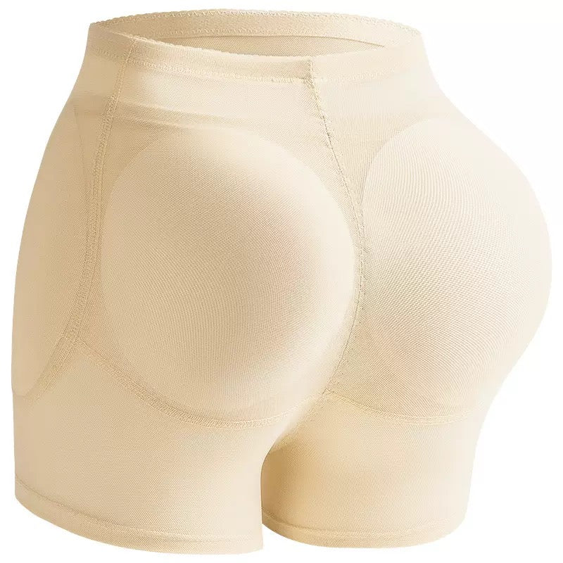 Skin color translucent butt lifter boyshorts panties