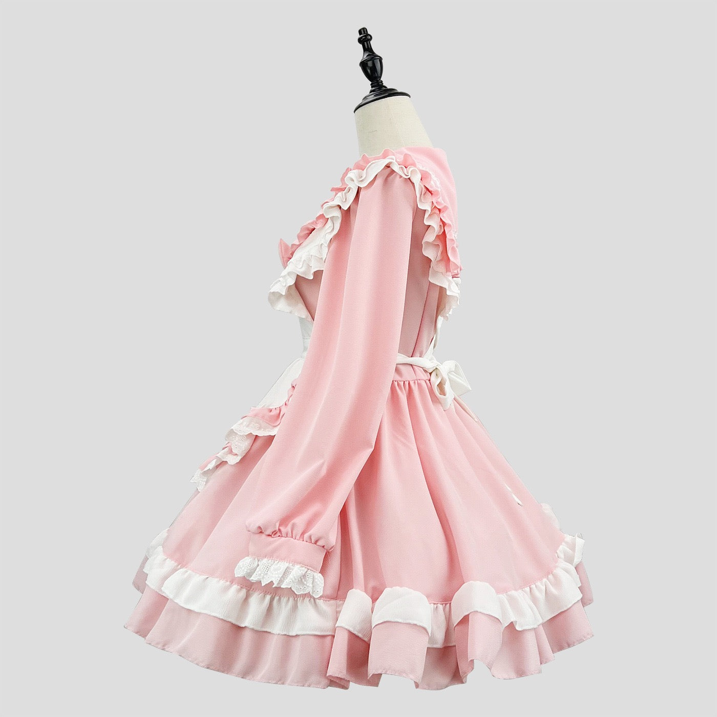 Sweet Pink Long Maid Dress - Femboy Fashion