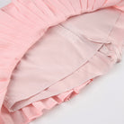 Sweet pink pleated short skirt detail