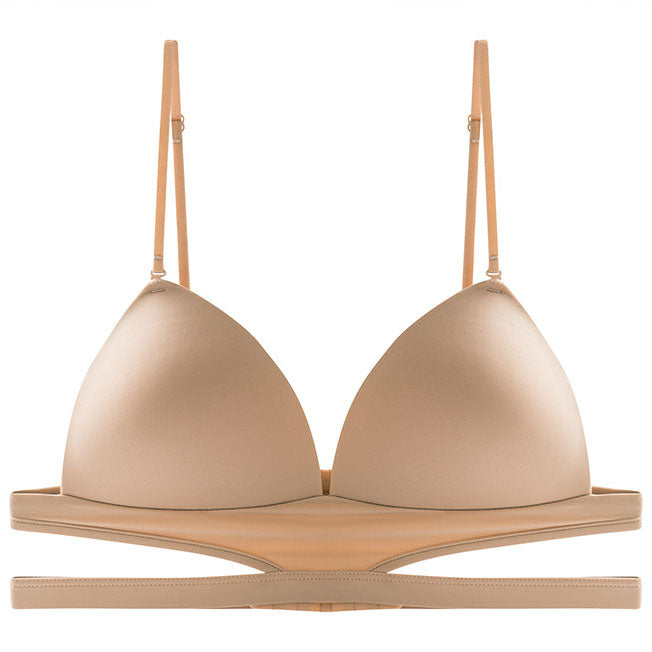 Sweet sexy cross backless bra and panty set femboy fashion