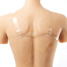 Teardrop Silicone Breast Forms With Clear Straps Back