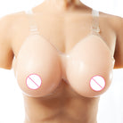 Teardrop Silicone Breast Forms With Clear Straps