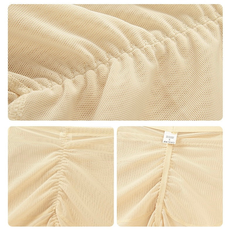 Translucent butt lifter boyshorts panties detail