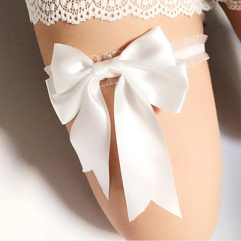 Big Bow Lace Garter