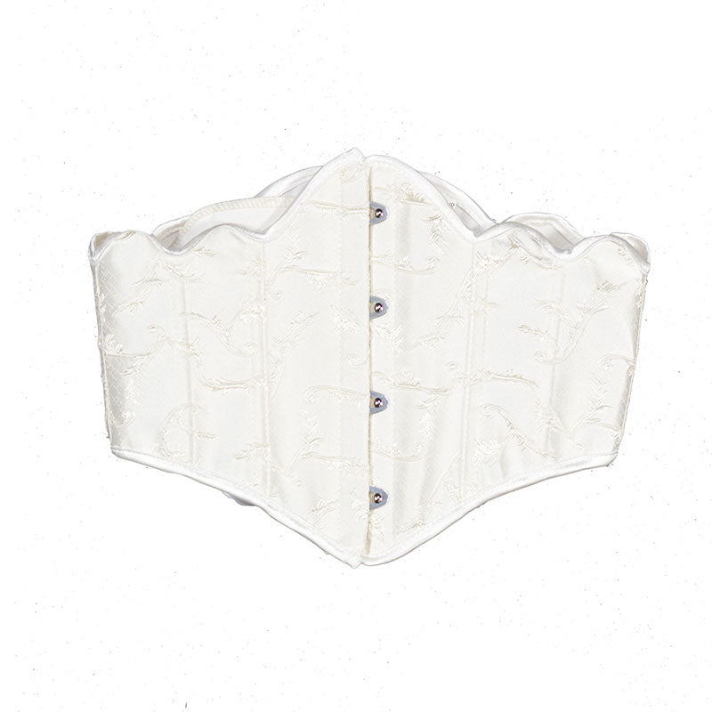 White Corset Lace Up Belt - Femboy Fashion