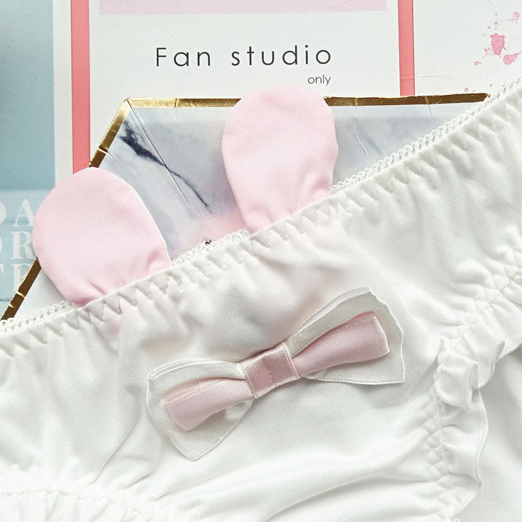 Cute Ruffle Panties With Bunny Ears - Femboy Fashion