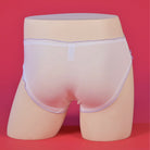 White kawaii letter pouch panty back