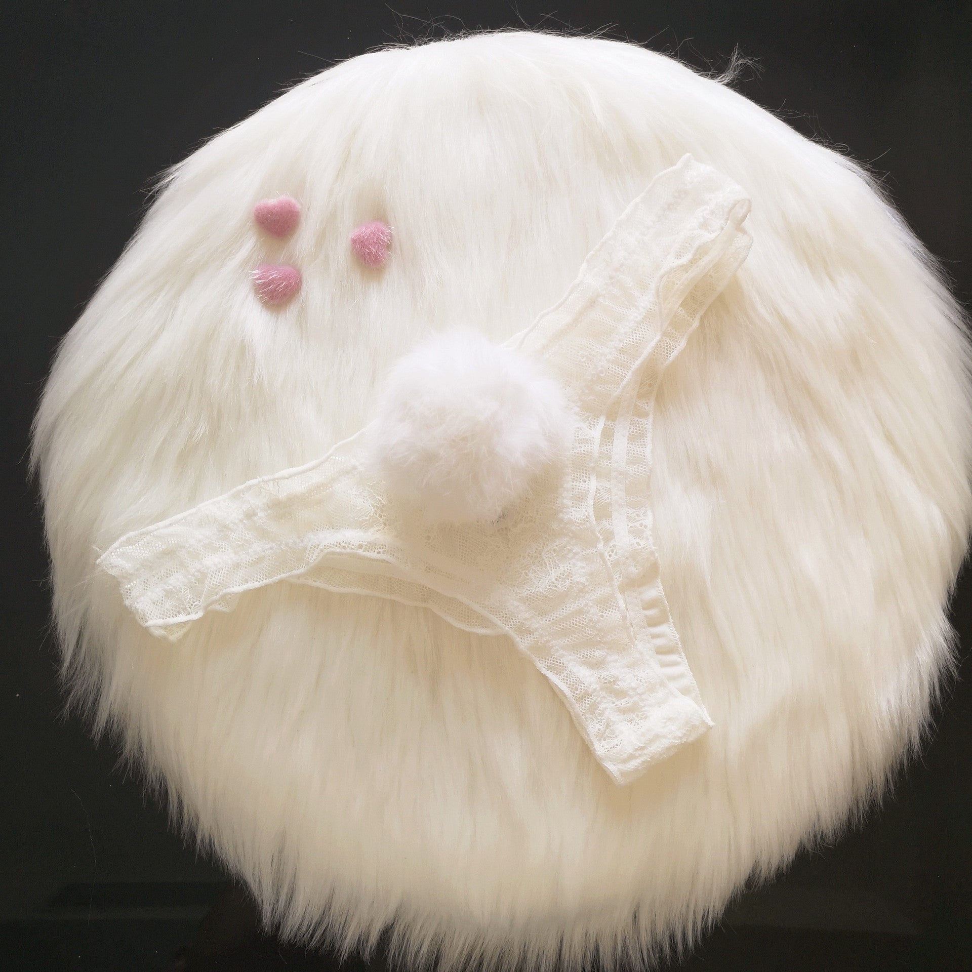 White Lace Bunny Panties - Femboy Fashion