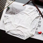 White plus size hollow out panty