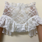 White Plus Size Lolita Lace Panties