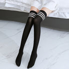 Black 3D Cat Paw Thigh High Socks - Femboy Fashion