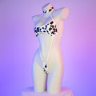 Cow Print Leather Bikini - Femboy Fashion