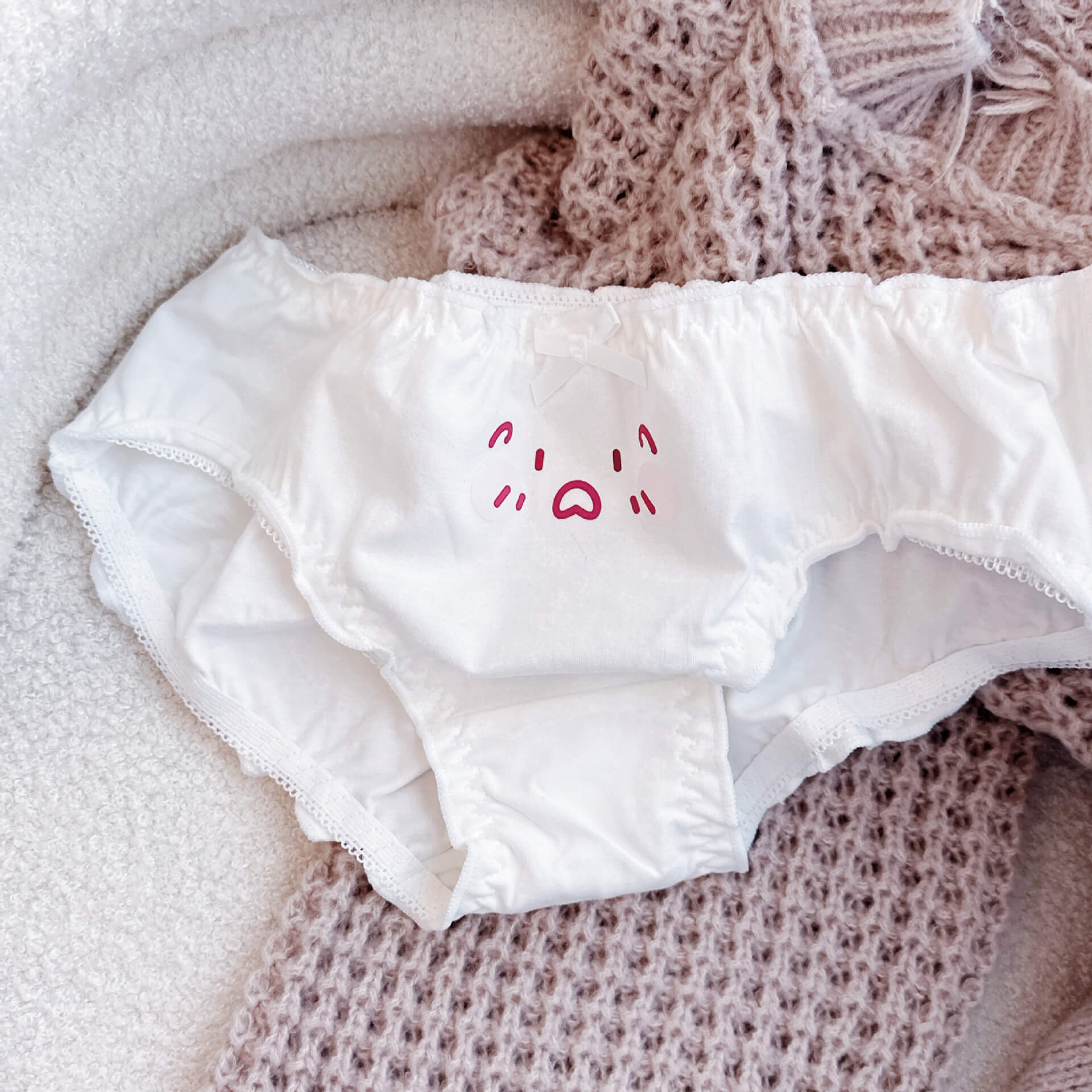 Cute kaomoji panties for femboy