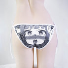 Black And White Anime Print Panty - Femboy Fashion