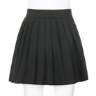 Black High Waist Pleated Skirt - Femboy Fashion