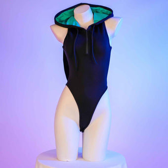 Femboy Black Bunny Bodysuit Lingerie