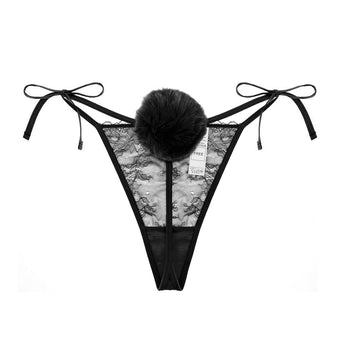 Femboy Bunny Tail Thong