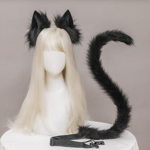 Cat Ears Headband And Tail - Femboy Fashion