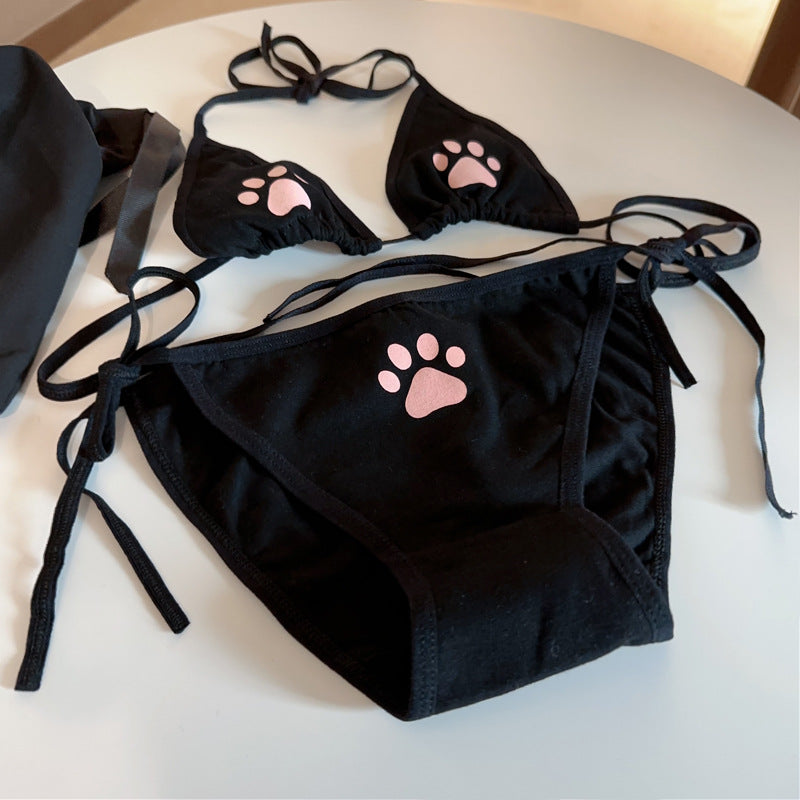 Cat Paw Bikini Set