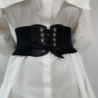 Black Corset Belt Lace Up - Femboy Fashion