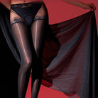 Crotchless Lace Pantyhose - Femboy Fashion